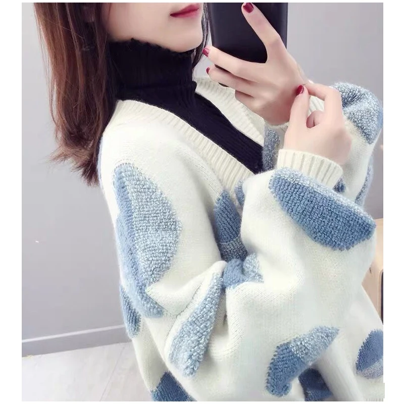 Shellsuning милый свитер женский круглый фонарь рукава вязаный кардиган на пуговицах