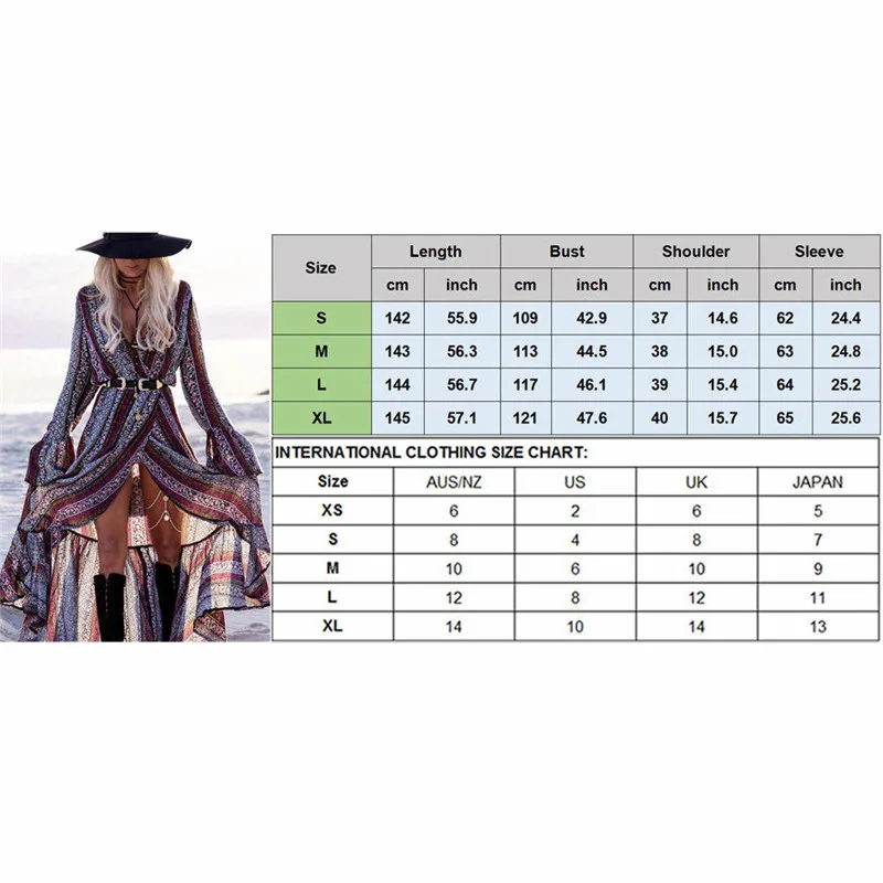 Богемное Летнее Длинное Платье женское сексуальное винтажное Цветочное платье с
