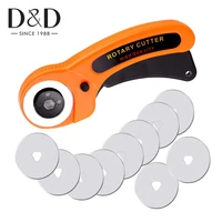 45mm rotary cutter with 5 sharp replacement blades rotary fabric cutter set sewing cutting tool for quilting sewing tools