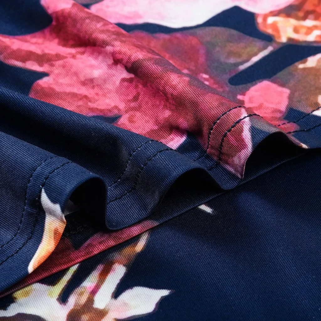 Летнее женское платье без рукавов с цветочным принтом повседневное эластичное