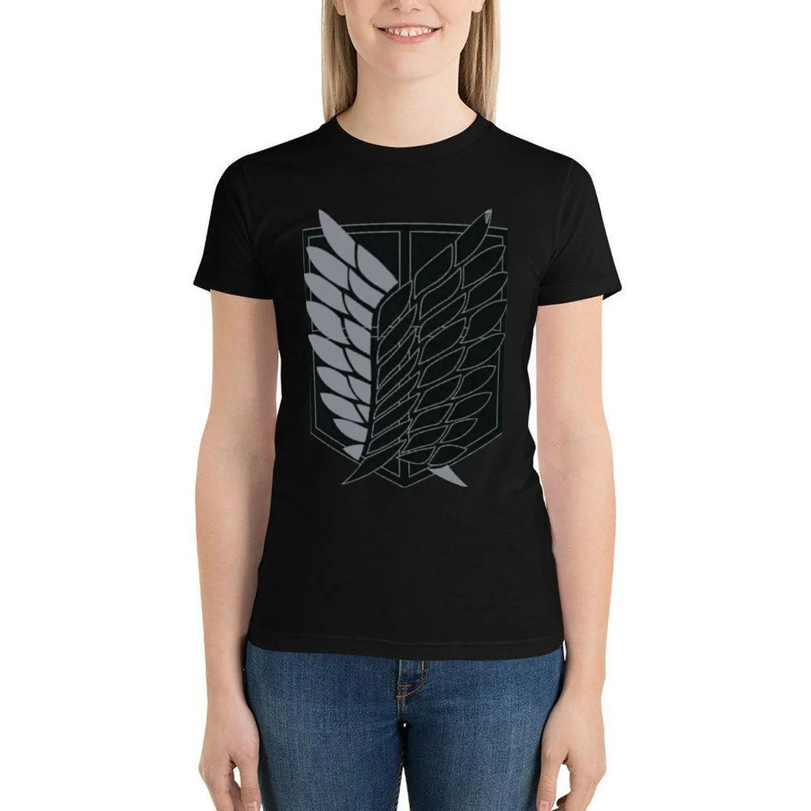 

Attack On Titan Wings of Liberty Tee Shirt Anime Japan Harajuku Cotton Graphic Woman T Shirt O Neck Trendy Summer Tshirt XXL