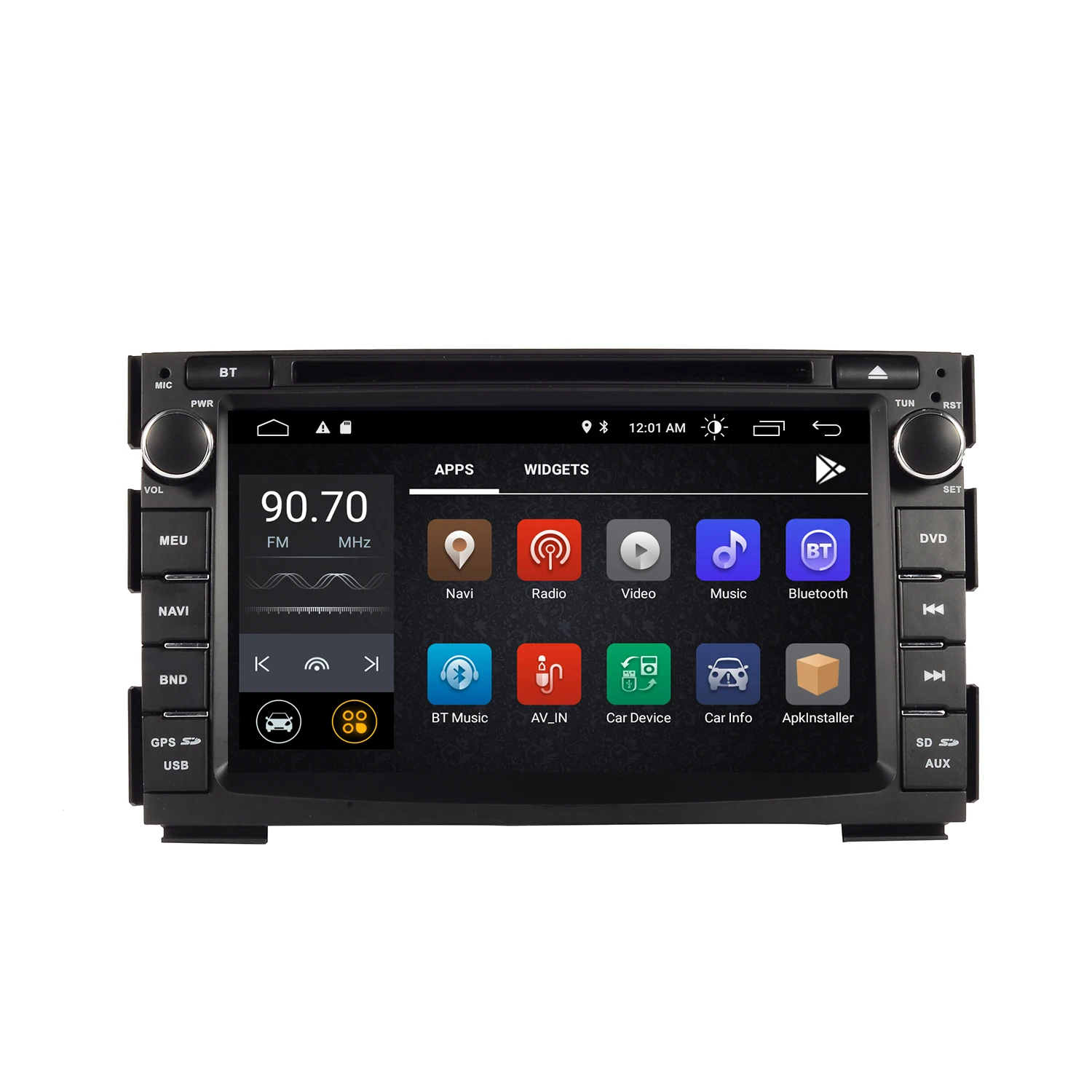 Автомобильный мультимедийный dvd-плеер экран 7 дюймов HD Android 2007 2Din GPS Авторадио для