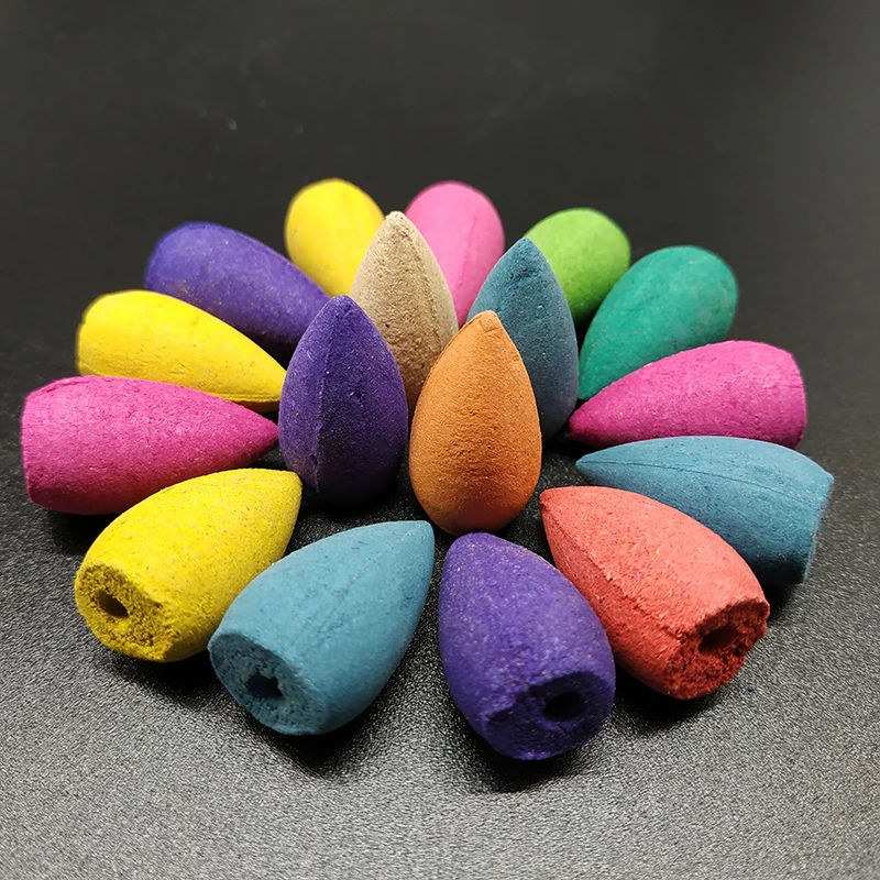 F 40 шт./кор. цветочный Ладан конус для Арома лампа башня аксессуары ванной комнаты