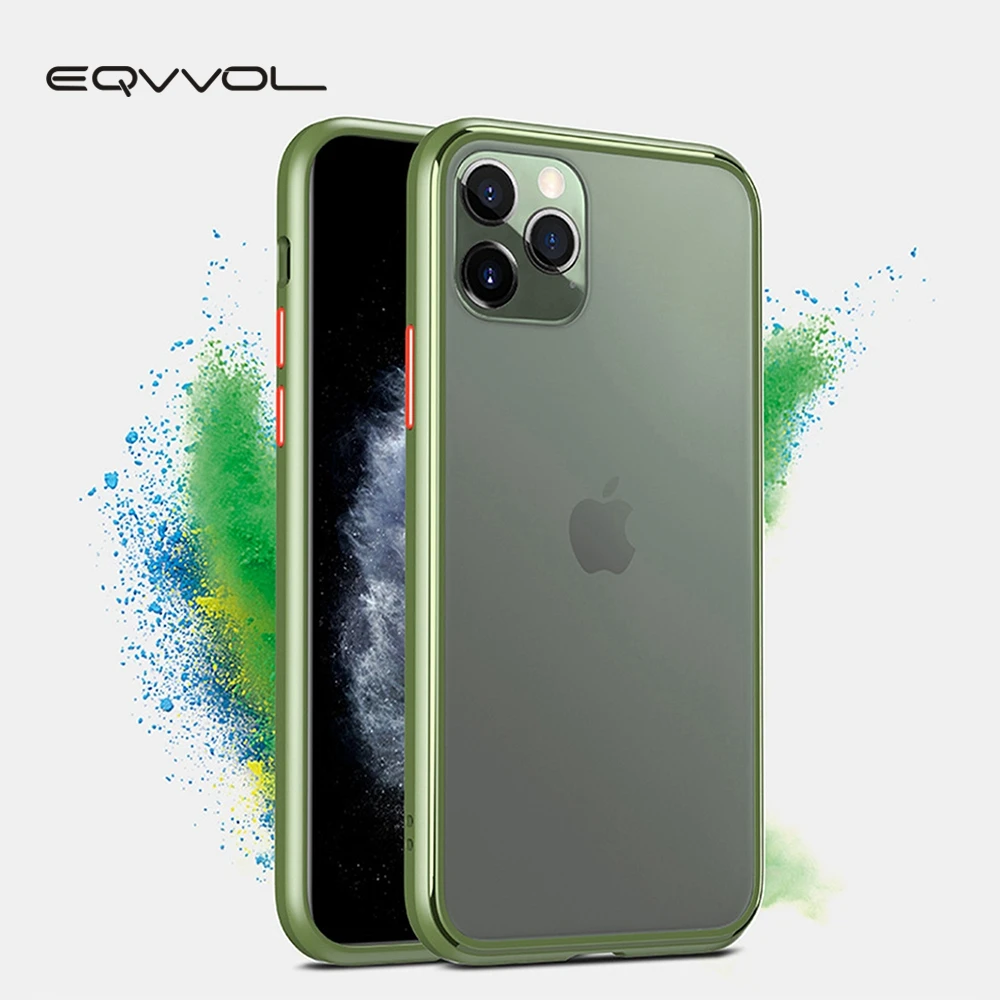 Eqvvol тонкий прозрачный чехол для iPhone X XR XS 11 Pro MAX матовый защитный силиконовый из