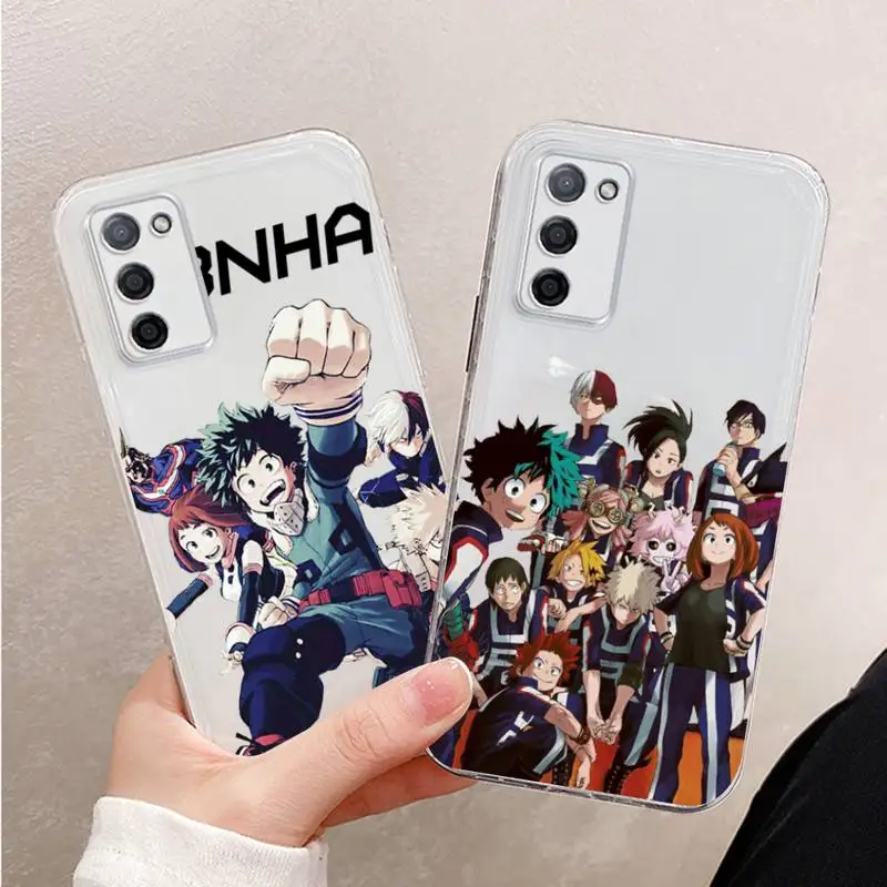 

Anime My Hero Academia buko Phone Case For Xiaomi Mi 11 Ultra Lite 10 Redmi Note 9 8 7 9a K30S K40 Pro Transparent Coque