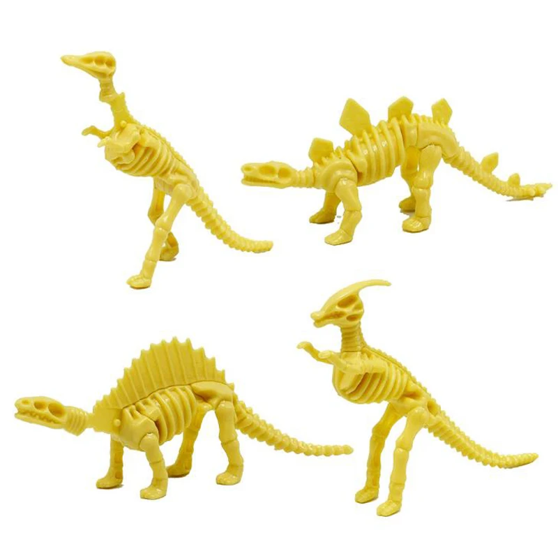 

4 Pcs/set Creative Funny Different Kinds of Assembled Dinosaurs Skeletons Model DIY Toys for Children Gifts