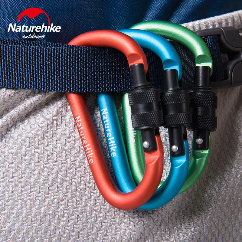 Многофункциональный Карабин Naturehike 1 шт. 6 см для активного отдыха с замком