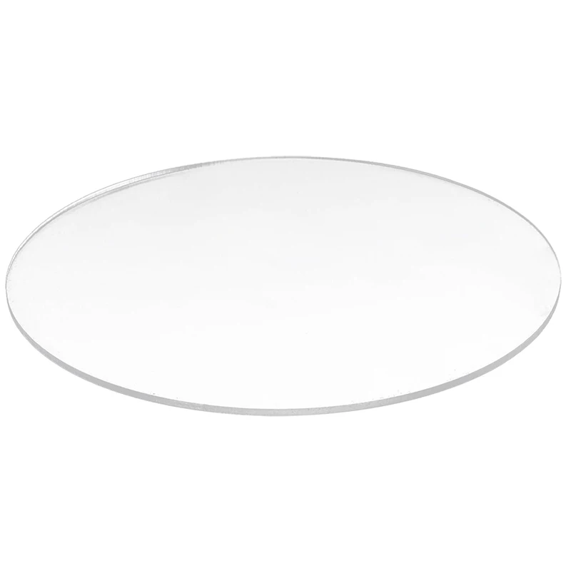 

Transparent 3mm thick Mirror Acrylic round Disc Diameter