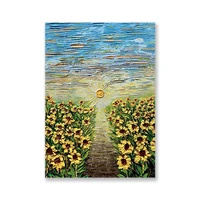 home good wall art canvas paintings palette knife abstract sunflowers oil painting wall hangings artwork picture canvas no frame