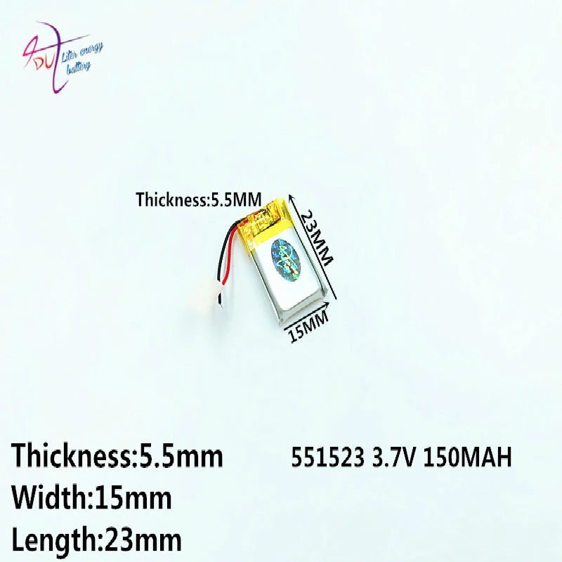 551523 551525 литровая энергетическая батарея 3 7 в полимерная литиевая MP4 MP5 150 мАч