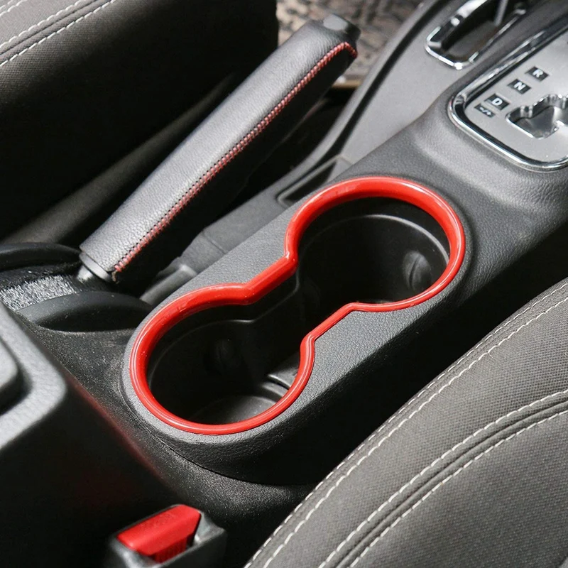 Передняя Крышка держателя стакана для воды JK внутренняя отделка ABS Jeep Wrangler JKU &amp