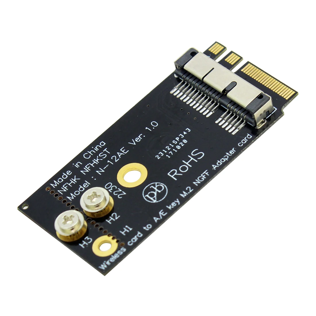 Модуль беспроводной карты BCM94360CS2 BCM943224PCIEBT2 12 + 6 Pin Bluetooth Wifi для NGFF M.2 Key A / E Adapter Mac OS |