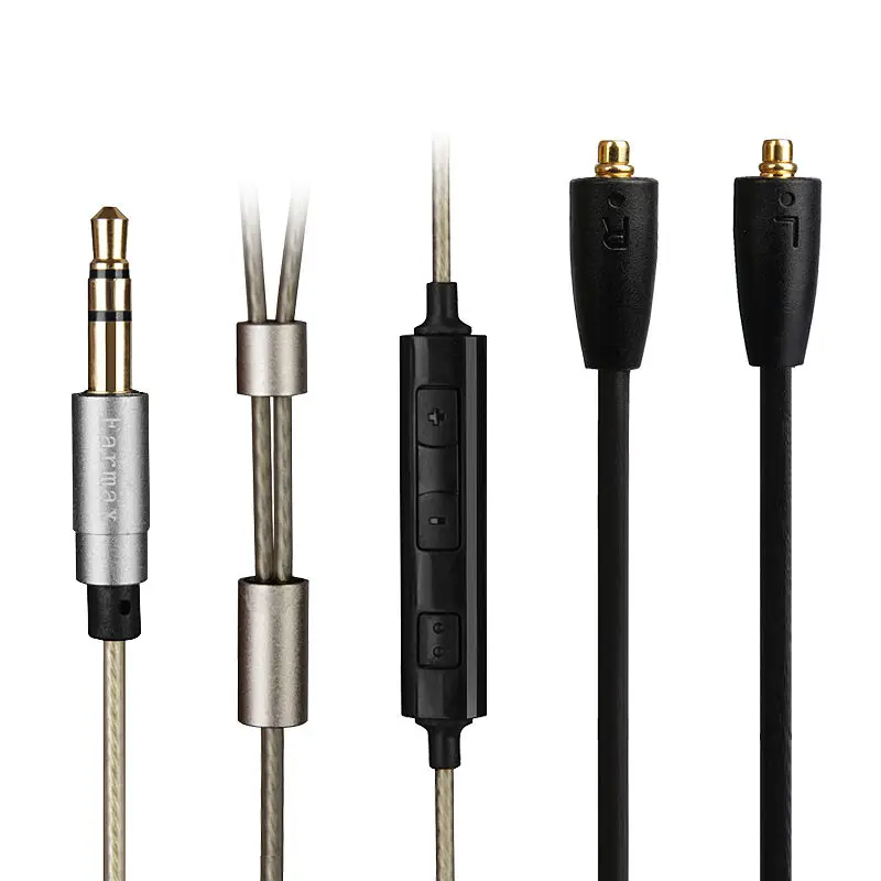 Обновленный посеребренный аудиокабель для MEE Audio PINNACLE P1 P2 PX M7 профессиональные