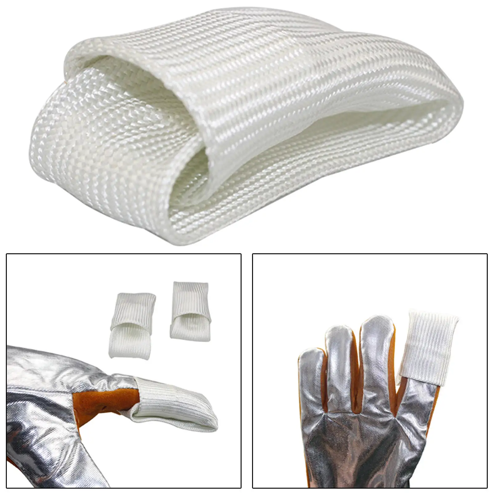 

Nylon TIG Finger Welding Tips Tricks Heat Shield TIG Finger Protector High Temperature Insulation Welding Gloves for Welding