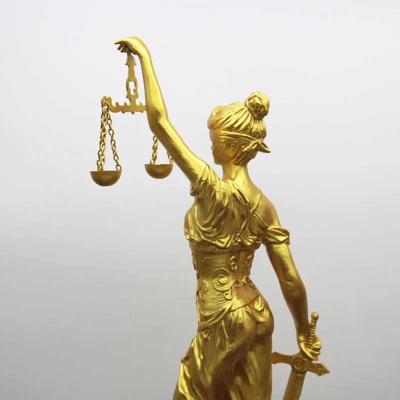

60cm Ancient Greek mythology ornament Goddess the balance Justice Sculpture of Themis Law firm of the court Resin statue Figure