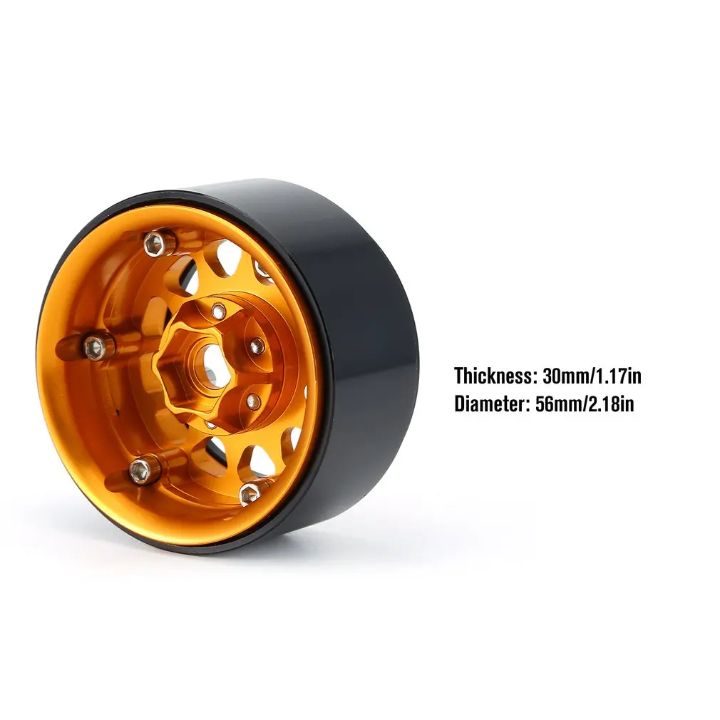 

4PCS 1.9 Metal Beadlock Wheel Rim for 1:10 RC Crawler Traxxas Hsp Redcat Rc4wd Tamiya Axial Scx10 D90 Hpi Tire Accessories