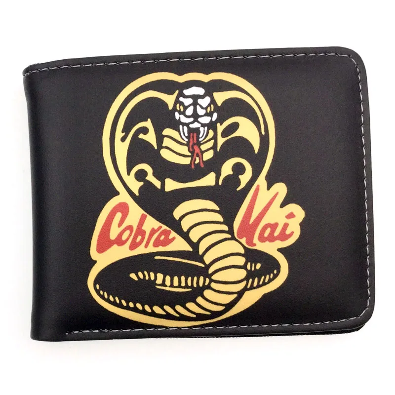 Cobra Kai Для мужчин из искусственной кожи бумажник короткий тонкий мужской кошелек