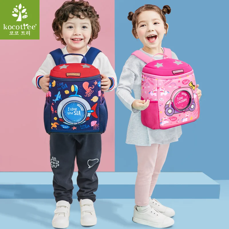 Детская школьная сумка Kocotree, милый рюкзак для детей 1-7 лет, Корейская версия