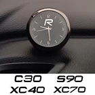 Автомобильные украшения, автомобильные часы, кварцевые часы для Volvo XC90, XC60, S60, C30, V90, XC40, V70, S80, S70, S50, S40, C70, C50, C40, автомобильные аксессуары