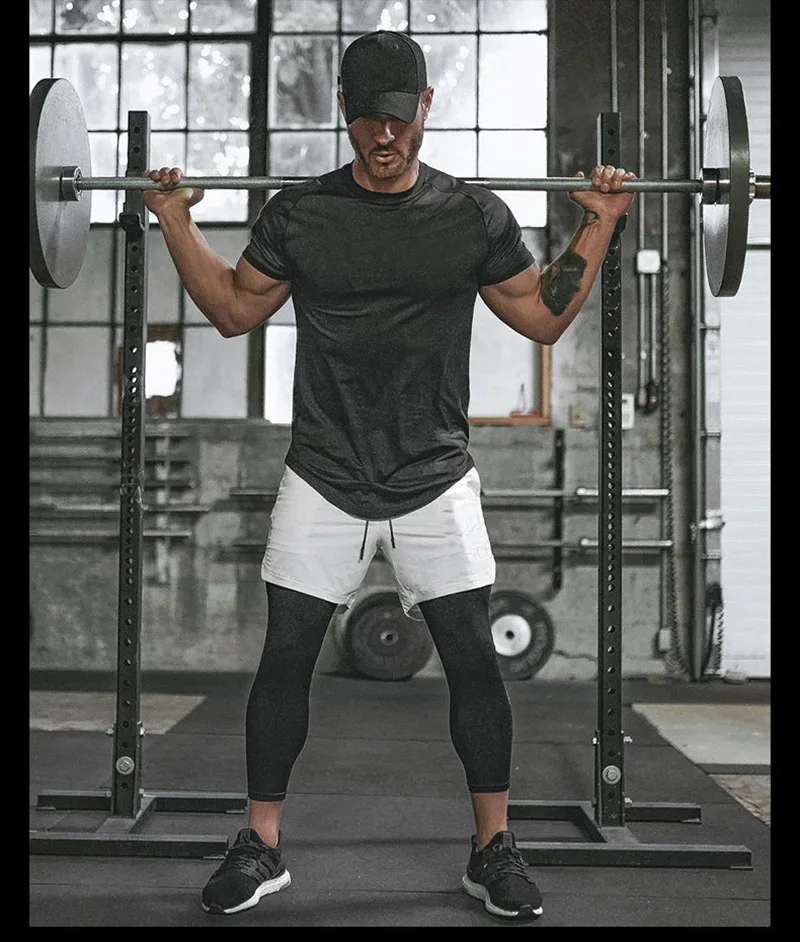 

Running Shorts Men's 2 in 1 Security Pocket Shorts Men Leisure Shorts Hips Hiden Zipper Pockets Built-in Pockets 19DK137