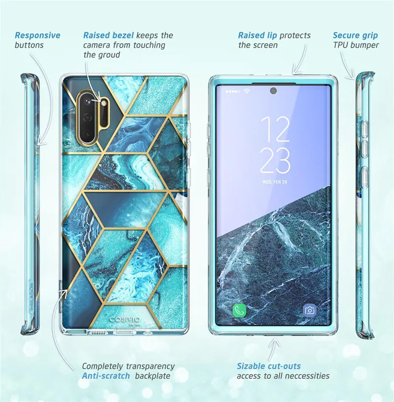 Чехол для samsung Galaxy Note 10( выпуск) i-Blason Cosmo Full-блеск для тела Чехол под мрамор без встроенного протектора экрана