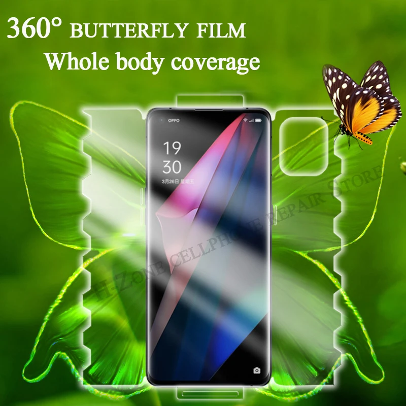 

Whole body membrane front back matte hydrogel butterfly mobile phone films 360° full screen coverage for SAMSUNG S20/S20ultra