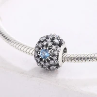 fit pandora 925 sterling silver jewelry with blue crystals lucky eye pendant charm bracelets for women diy fine jewelry