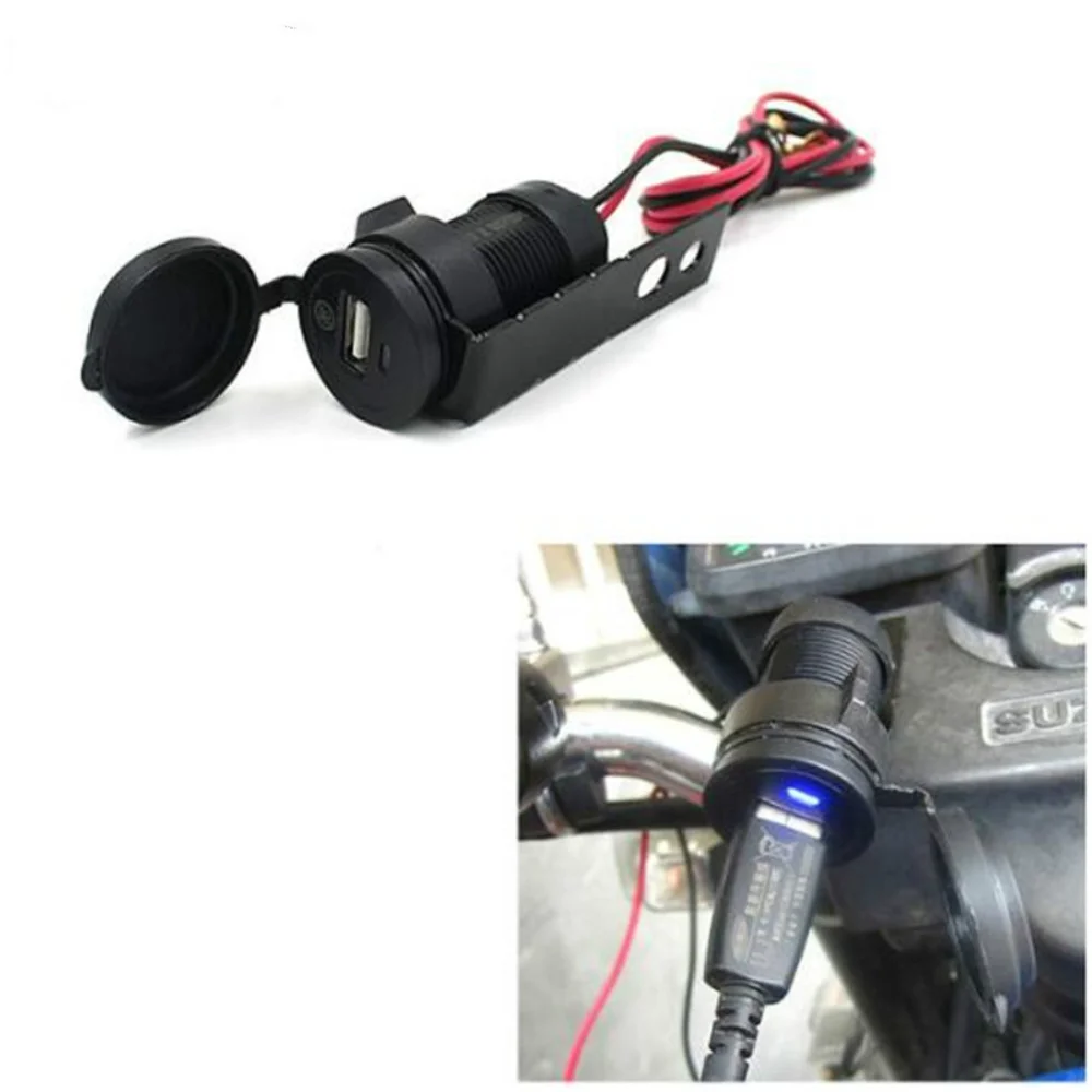 

Waterproof Dust-proof 5V Adaptateur DC 12V Moto USB Charger Socket+60cm Lines Phone/GPS Power Supply Port