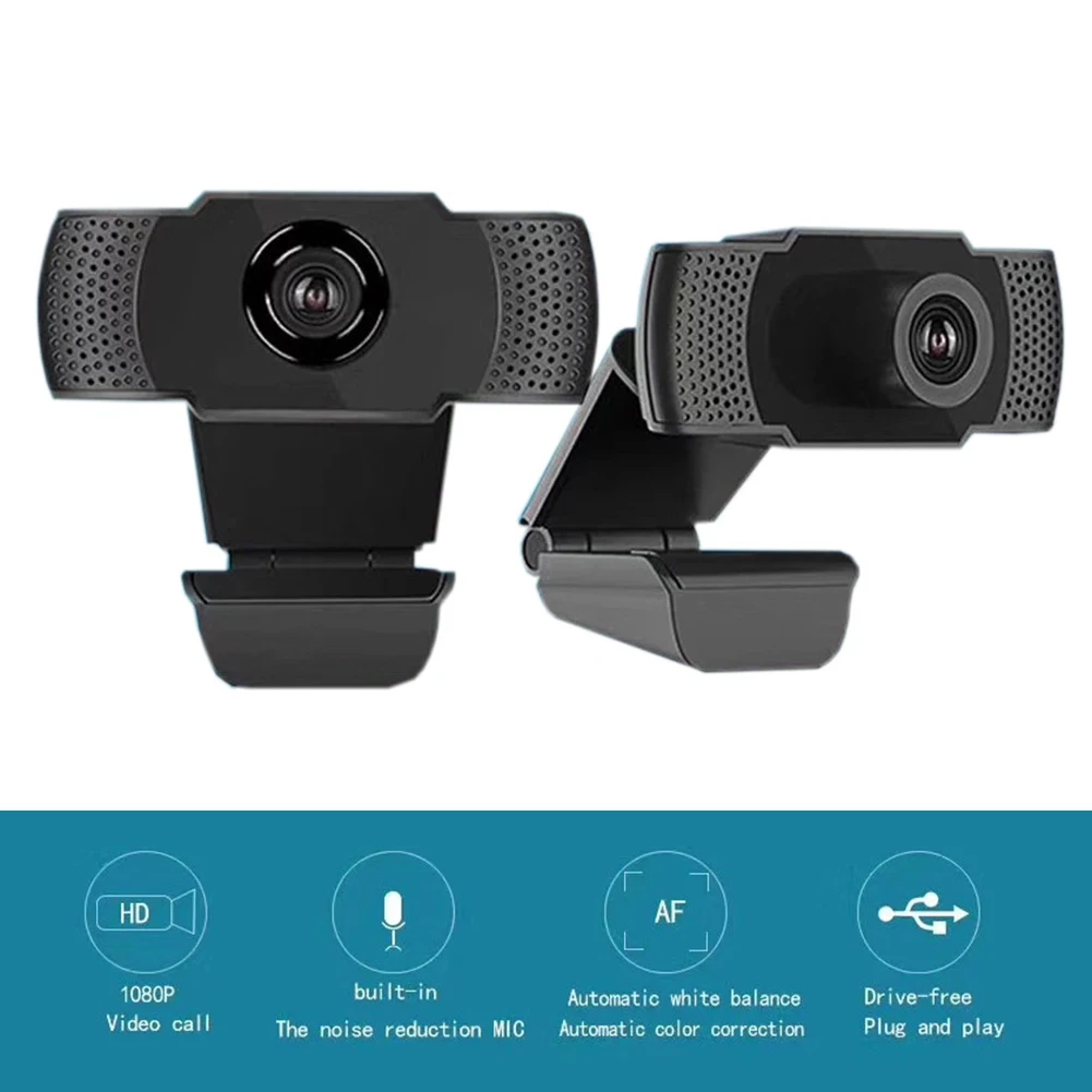 

Laptop Desktop Computer Accessory 2MP 1080P HD USB Webcam with Microphone for Video Conference Live Streaming PC
