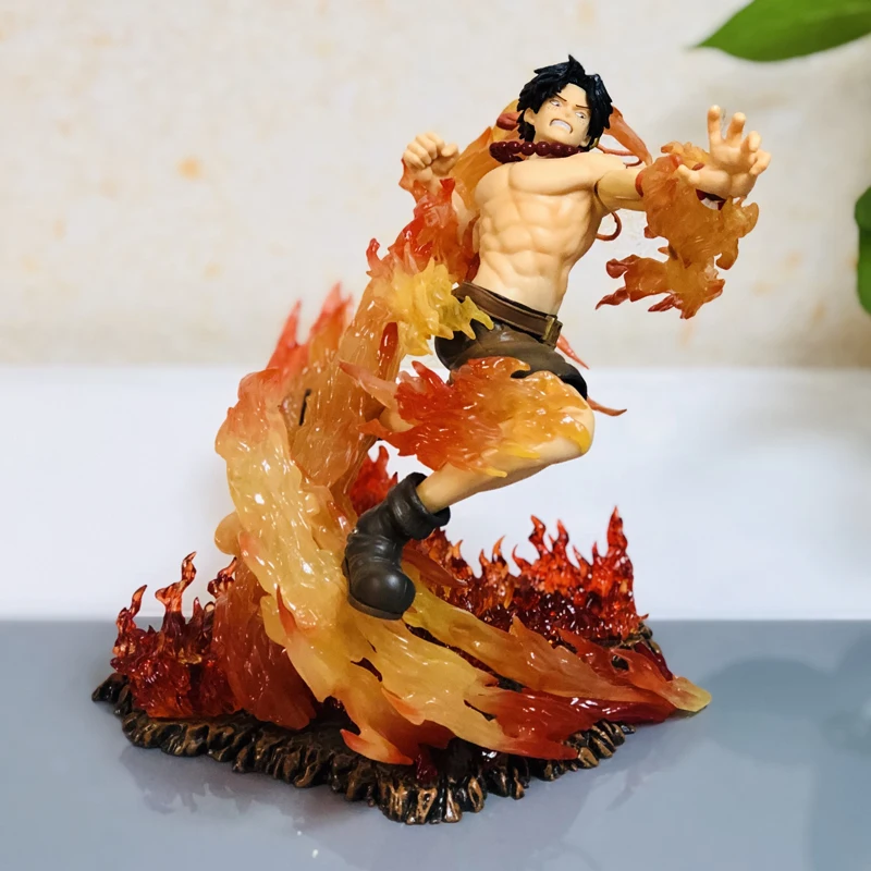 

Amine POP Portgas D Ace MAX 15th Anniversary Editi GK Statue PVC Action Figure Figurines Xmas Model Toys T30