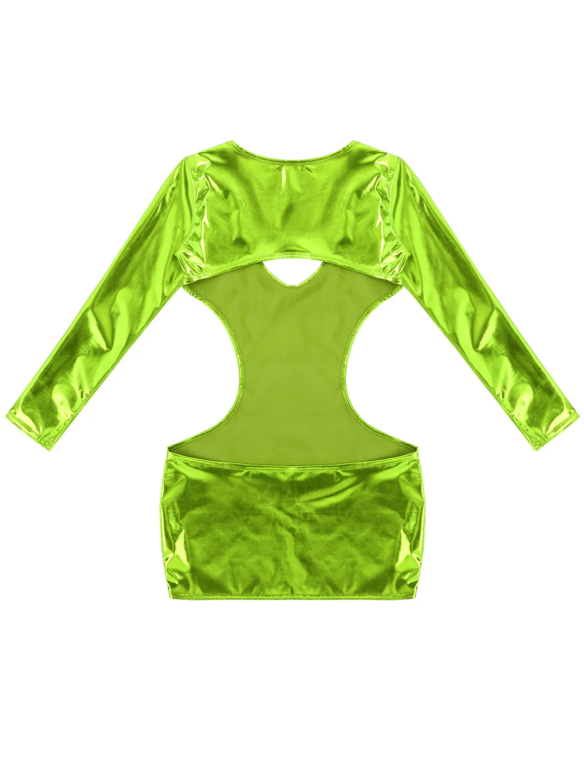 Женское блестящее металлическое нижнее белье с глубоким V образным вырезом