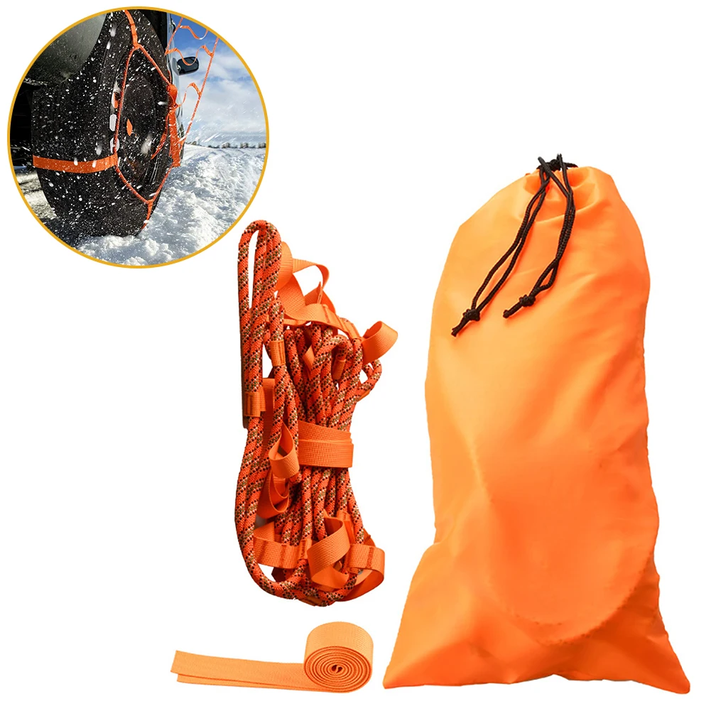 

Winter Snow Car Anti-skid Emergency Tire Strap Vehicle Rescue Rope Anti-Skid Emergency Tire Trailer Winch Strap Ladder