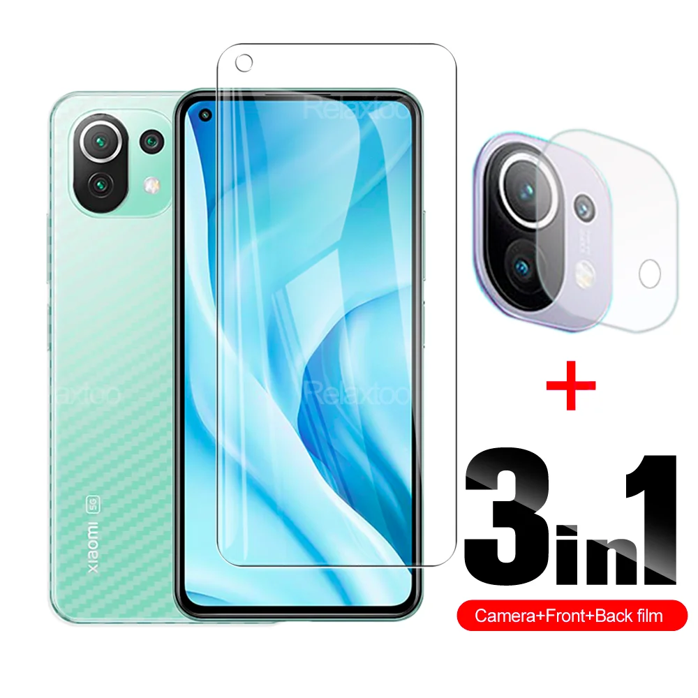 

Камера стекло для Xiaomi 11 lite 5G передний Защитный протектор экрана из закаленного стекла для Xiaomi 10T pro 10t lite 10lite 5G углеродное волокно мягкая накл...
