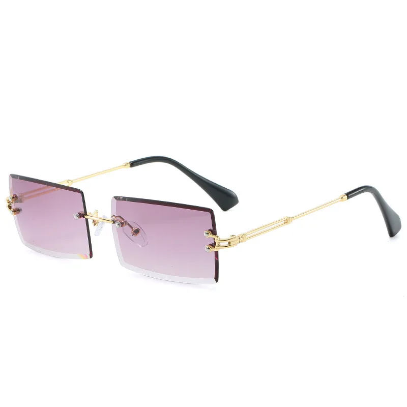 

Солнцезащитные очки женские SO & EI, прямоугольные, без оправы, с прозрачными океанскими градиентными линзами, UV400