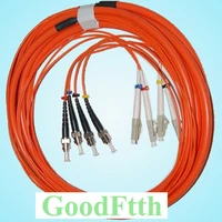 fiber patch cord st lc multimode 50125 om2 4 cores goodftth 30 100m