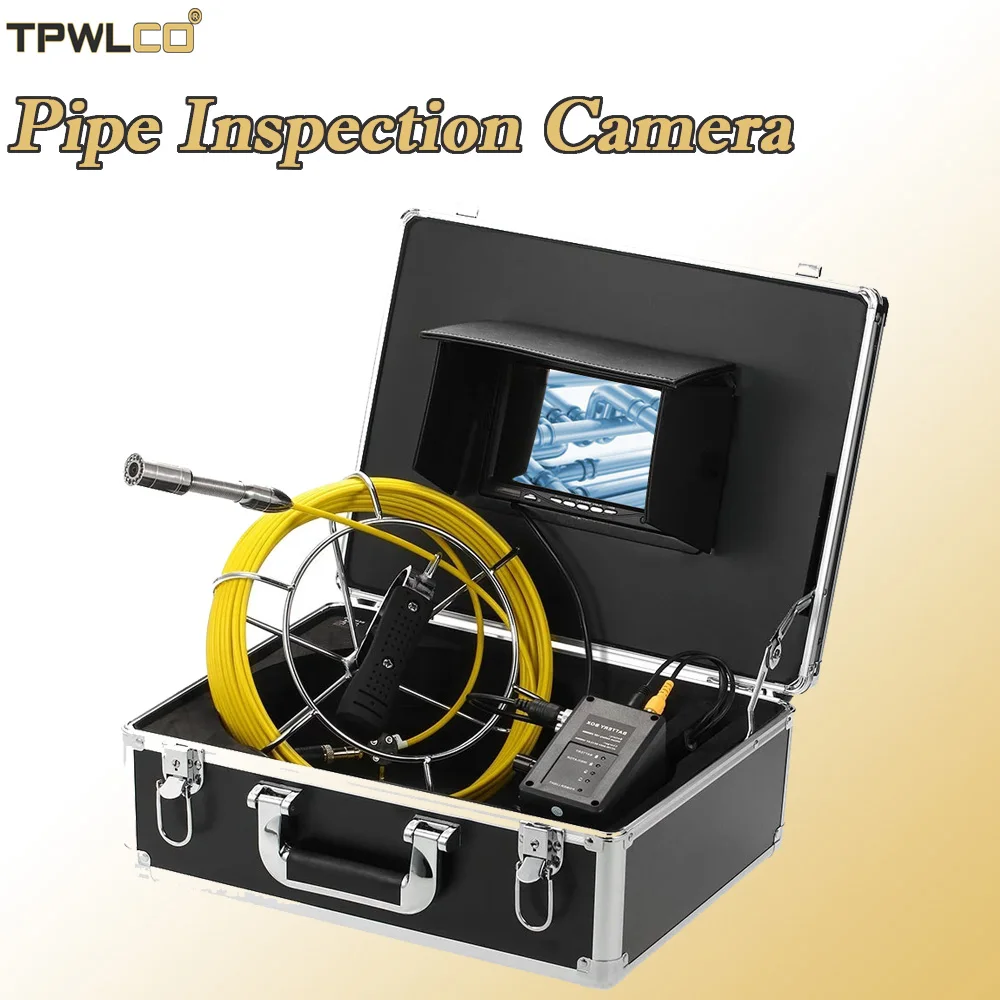 Портативный Алюминий Чехол 7 дюймов 23 мм подземного трубопровода Inspection видео