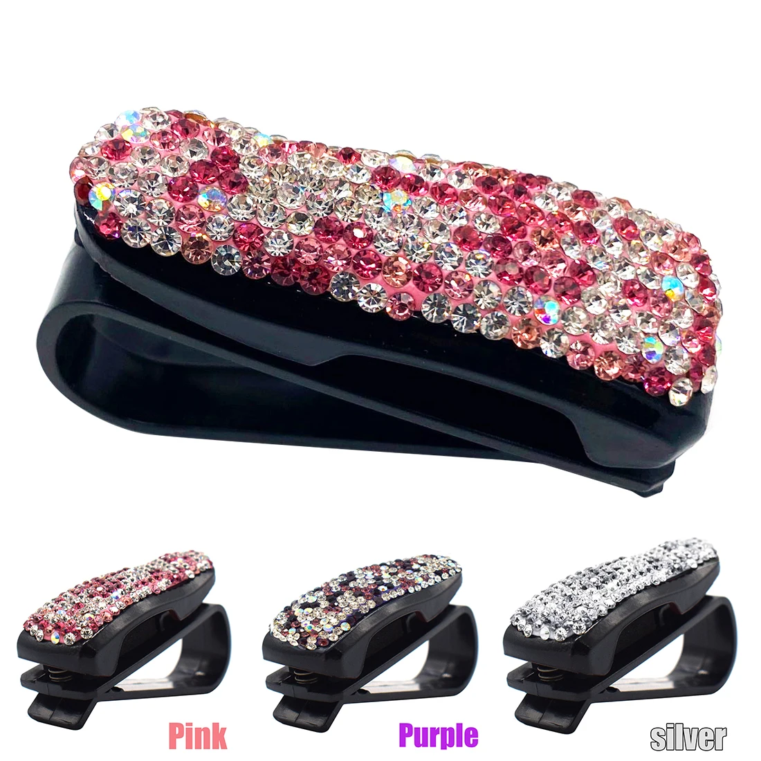 Автомобильные аксессуары бриллиантовый женский Чехол для очков солнцезащитный