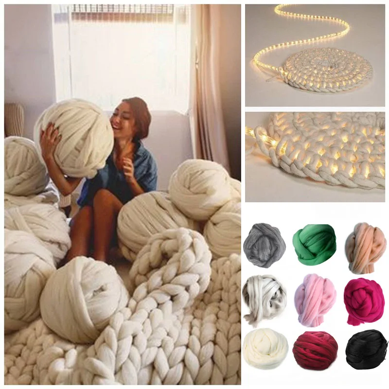 8 см толстый свитер из исландской пряжи сверхобъемная пряжа для рукоделия