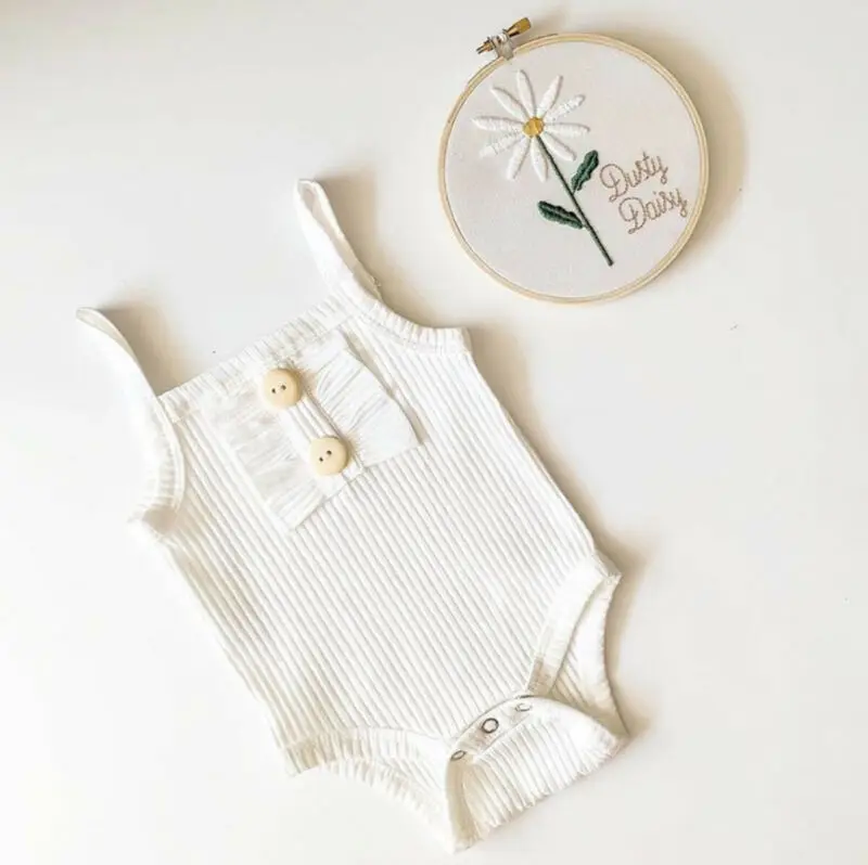 Pudcoco-ropa de punto para ni&ntilde;a reci&eacute;n nacida, Pelele con tirantes de Color s&oacute;lido, traje de una pieza, traje de algod&oacute;n, ropa de verano-3