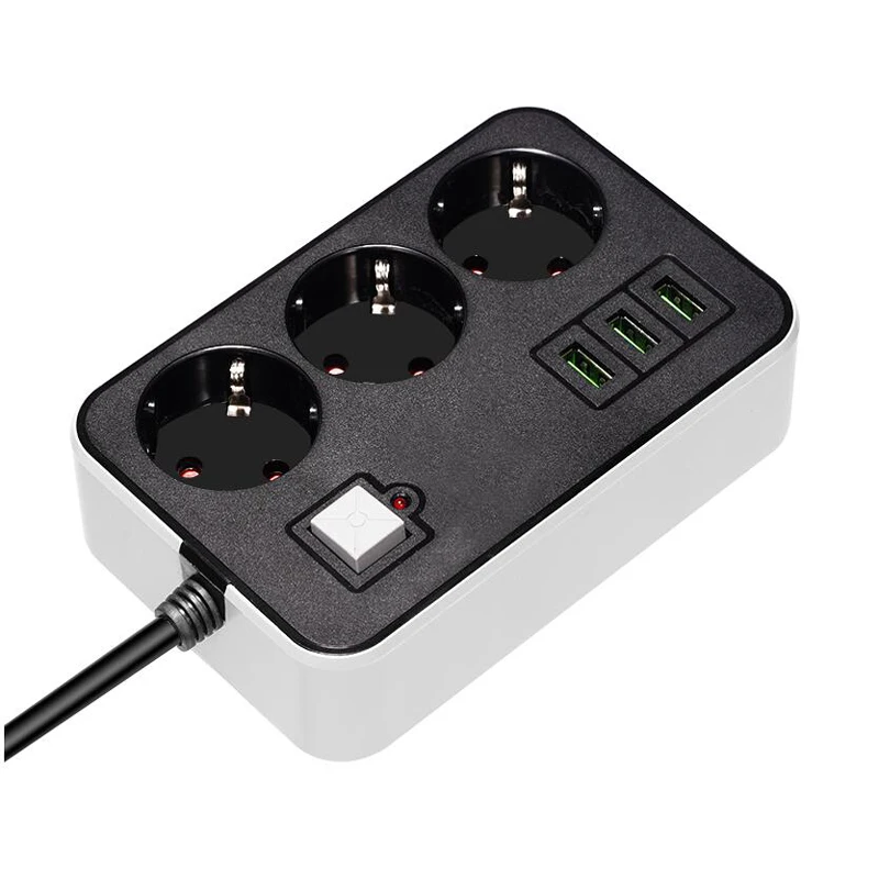 2 круглых Pin ЕС Стандартный с 3 портами (стандарт розетка переключатель 1 8 м гнездо