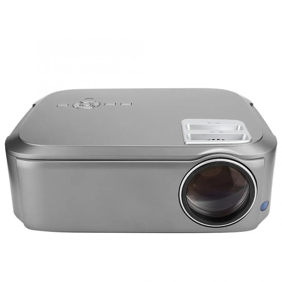Портативный мини проектор для домашнего кинотеатра с ЖК дисплеем 1080P HD 100 240