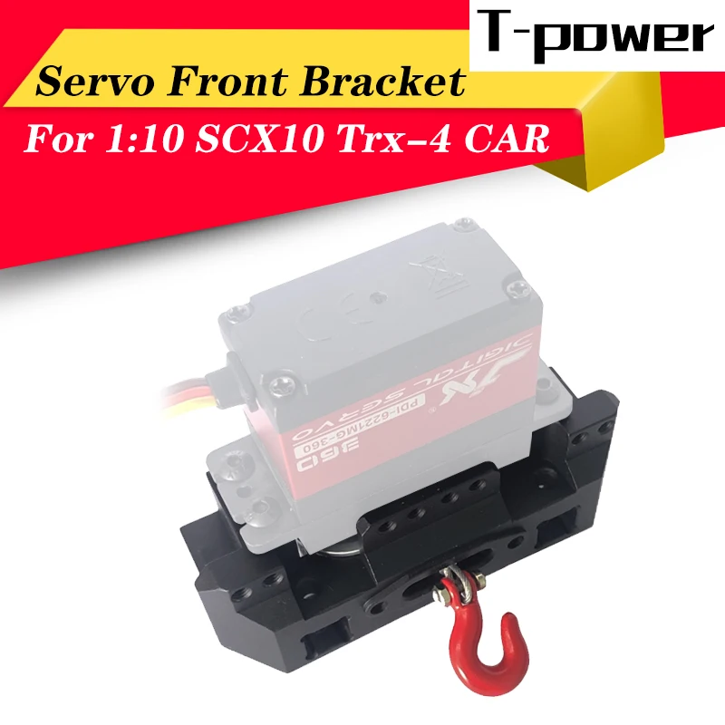 Т power встроенный кронштейн лебедки комплект сервопривода передний для 1:10 SCX10 Traxxas4