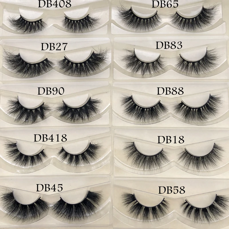 Натуральные норковые накладные ресницы стандартной длины 10 20 мм квадратная