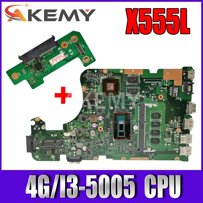

Материнская плата X555LJ MAIN_BD._ 4G/I3-5005CPU/AS GT920M/2G REV 3,6 для Asus X555LJ LB X555LF X555LD X555L VM590L материнская плата для ноутбука