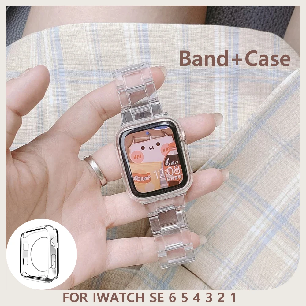 Ремешок прозрачный для Apple Watch Band Series 6 SE 5 4 3 21 38 мм 40 42 44 мм|Ремешки часов| |
