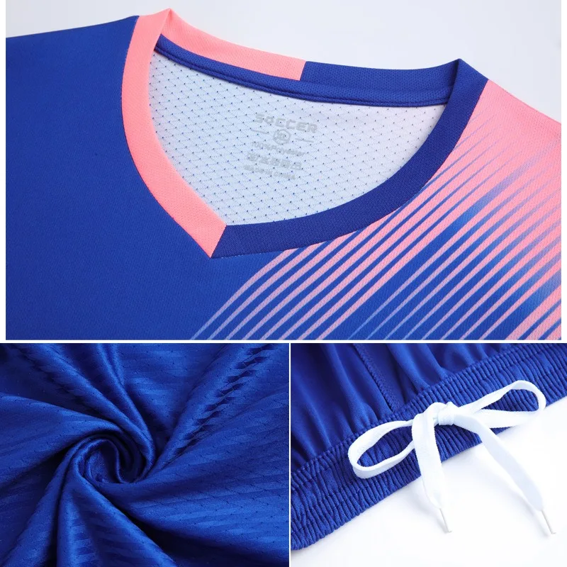 

2021 New Style Football Clothing Soccer Suit Football Jersey Match Clothing Quick Dry Training Tops And Pants Children Adult