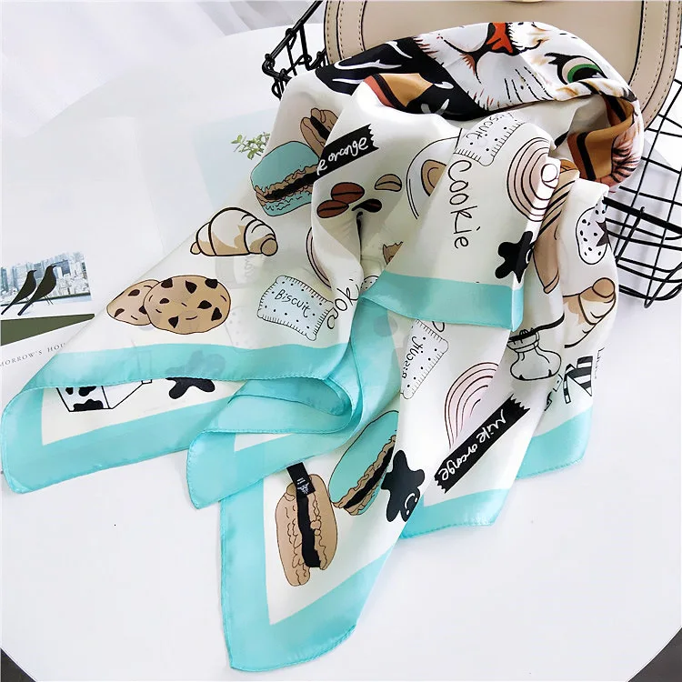 70*70 см модные платок комплект одежды с персонажами из мультфильмов шарф для