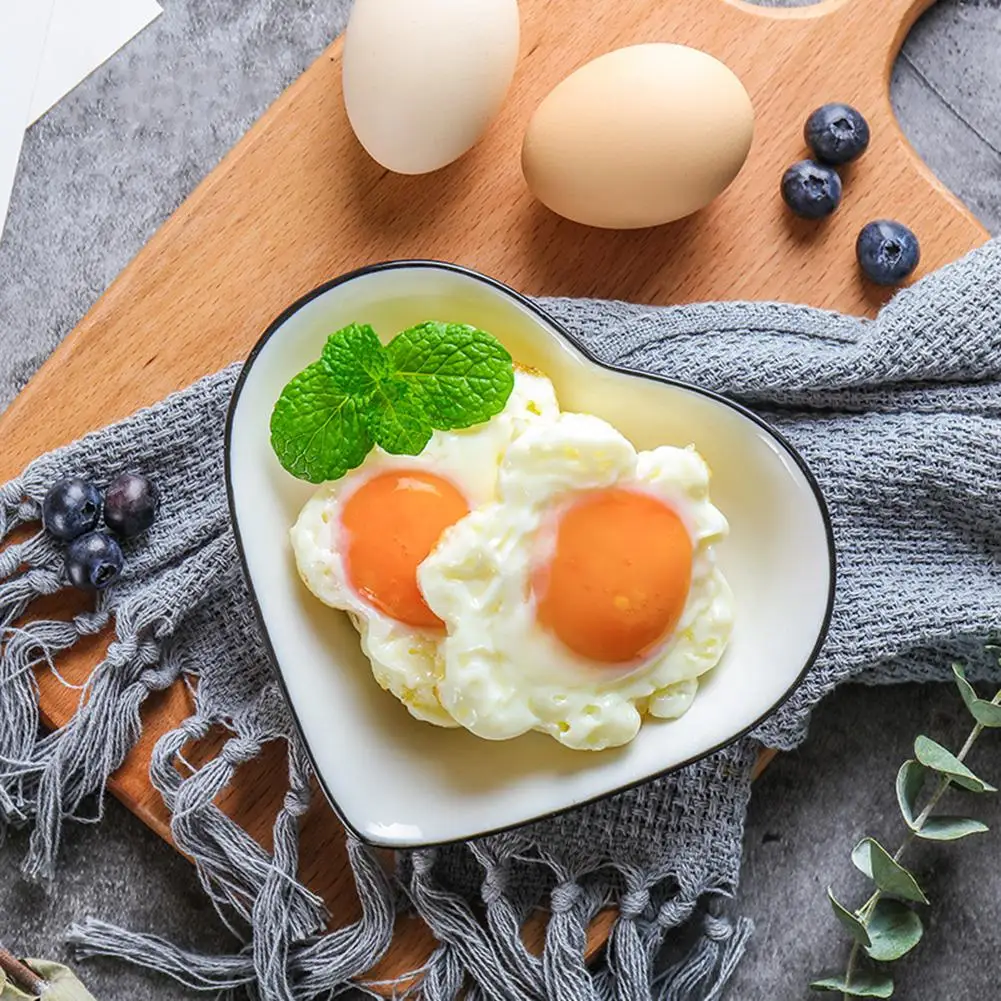 Adeeing 2 шт./компл. маленькие керамические тарелки в форме любящего сердца|Блюдца и