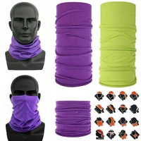 face guard neck gaiter sun shield bandana scarf head band solid color thj99