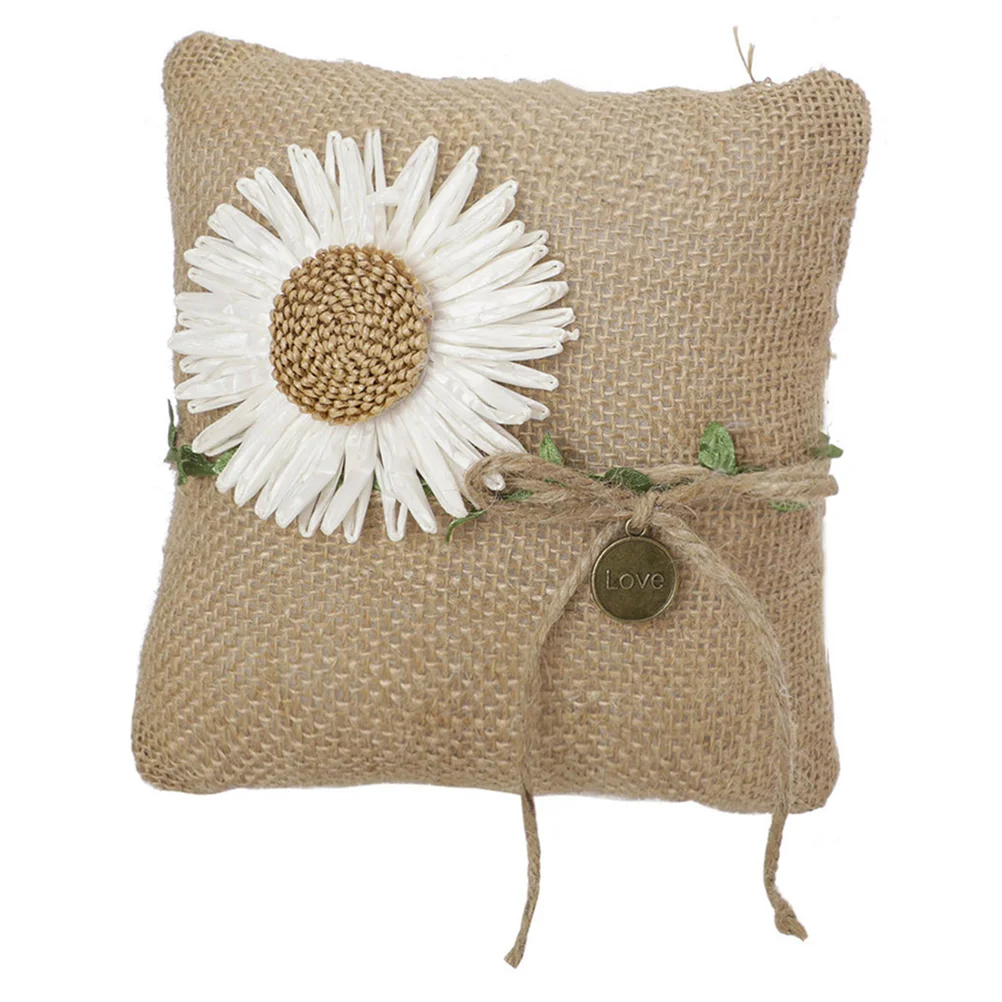 

1pc Engagement Ring Pillow Proposal Ring Holder Ring Cushion Prop Decor
